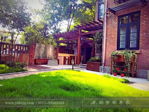 杭州浙大校区某庭院景观改造｜私家小庭院景观绿化设计施工